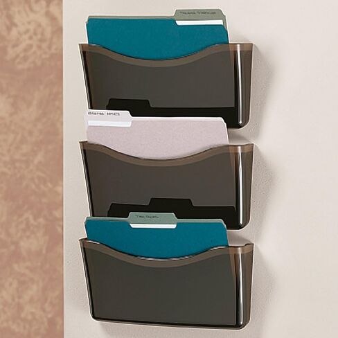 Office Depot Brenton Studio Unbreakable 3-Pocket Letter-Size Wall Files, Black, Pack Of 3, 59765 in Saudi Arabia