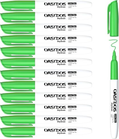 علامات مسح جافة ذات أطراف دقيقة - 12 عبوة من أقلام تحديد السبورة البيضاء الرفيعة ذات النقاط الدقيقة باللون الأرجواني، علامات مسح جافة ذات رائحة منخفضة للمكتب والفصول المدرسية والسبورة البيضاء in Kuwait