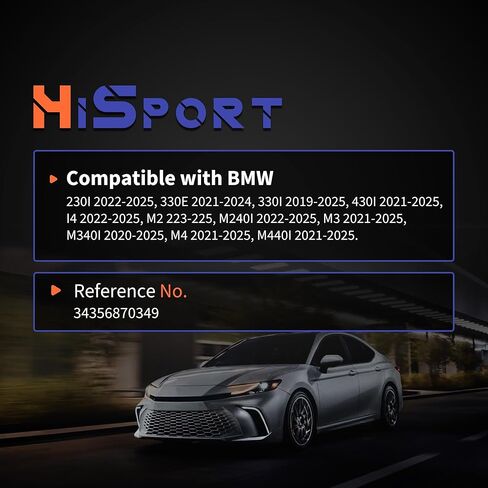 HiSport Front Disc Brake Pad Wear Sensors 34356870349 Compatible with BMW 230I 330E 330I 430I I4 M2 M240I M3 M340I M4 M440I in Saudi Arabia