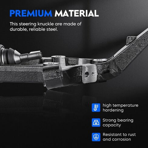 Front Right Side Steering Knuckle with Ball Joint Fit for Dodge Durango 2011-2015, for Jeep Grand Cherokee 2011-2015, Replacement for 698-008 in Saudi Arabia