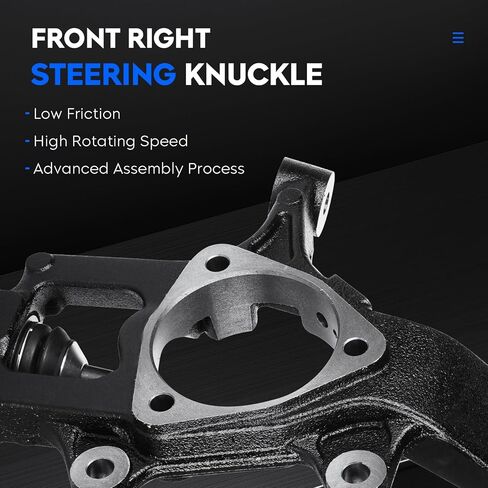 Front Right Side Steering Knuckle with Ball Joint Fit for Dodge Durango 2011-2015, for Jeep Grand Cherokee 2011-2015, Replacement for 698-008 in Saudi Arabia