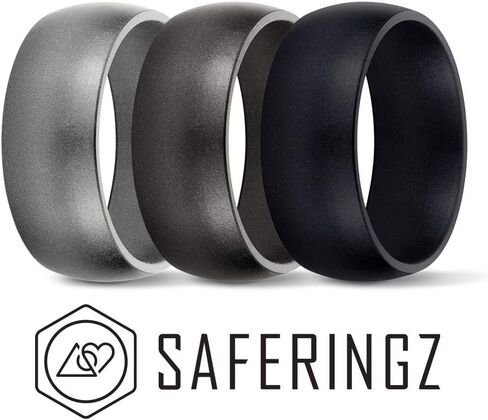 خاتم زفاف من السيليكون SafeRingz، 6 مم، صنع في الولايات المتحدة الأمريكية، للرجال أو النساء، مقاس 4-13 in Saudi Arabia