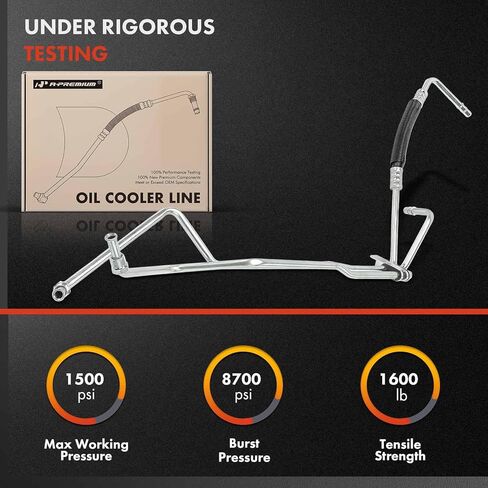 A-Premium Transmission Oil Cooler Line Hose Assembly Compatible with Ford Explorer, Explorer Sport Trac & Mercury Mountaineer, 2007 2008 2009 2010, 4.0L in Saudi Arabia