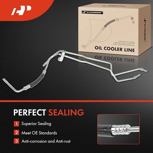 A-Premium Transmission Oil Cooler Line Hose Assembly Compatible with Ford Explorer, Explorer Sport Trac & Mercury Mountaineer, 2007 2008 2009 2010, 4.0L in Saudi Arabia