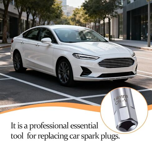 5/8" Magnetic Car Spark Plug Socket, 6 Points 3/8 Inch Drive Thin Wall Vehicle Spark Plug Socket, Portable Automotive Repair Removal Tool, Universal for Automobile RV Truck in Saudi Arabia