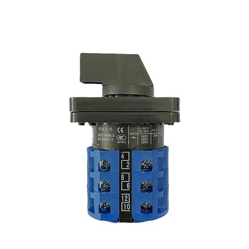 LW26-20 Electric 2/3/4/6/7 Position Silver Contact 20A 660V 3 Poles Control Rotary Changeover Cam Switch LW28-20 YMW26-20/3(AUTO-Off-Man) in Saudi Arabia