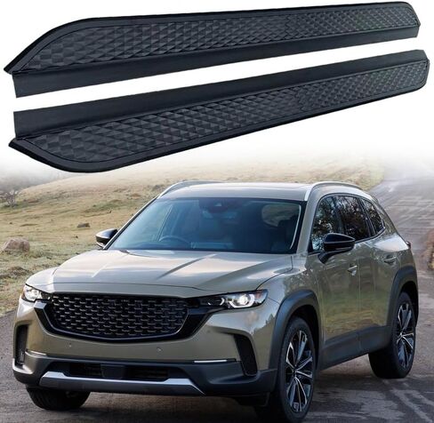 2 قطعة لوحات الجري قضبان الخطوة يناسب مازدا CX-50 2022 2023 2024 2025 لوحة تشغيل ثابتة خطوة جانبية (مع الأقواس) in Saudi Arabia