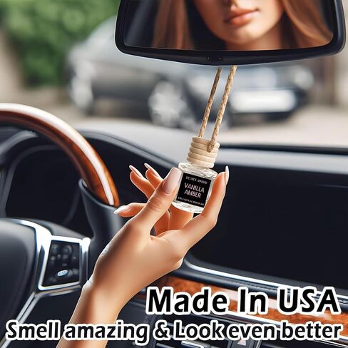 Car Air Freshener Hanging,Cute Air Diffuser for Car, Long Lasting Car Air Fresheners, Car Fresheners for Women, Made in USA(2 Pack) in Saudi Arabia