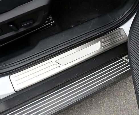 Entry Guards Cover Compatible with Mitsubishi New Outlander 2022 2023 2024 2025 2026 Outer Door Sills Scuff Plate Trim Interior Car Accessories Stainless Steel 4PC(Silver) in Saudi Arabia