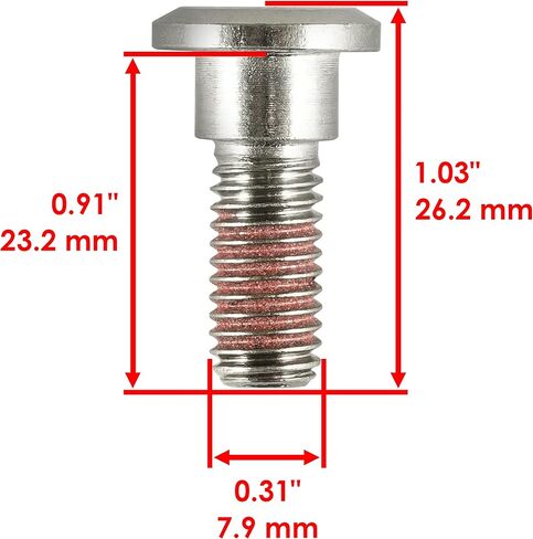 Caltric 4 Front Disc Bolt Stud Compatible with Honda TRX420TE TRX420TM Rancher 420 2x4 ES 2007 2008 2009 2010 2011 2012 2013 in Kuwait