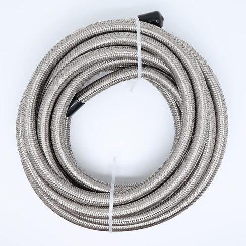 -3 AN AN3 Stainless Steel Braided Fuel Line Hose 3.18 mm (1/8") – Price for 20FT in Saudi Arabia