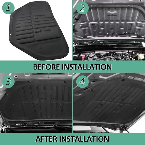 Replacement Hood Insulation Pad Mat for 2025 2024 2026 Tacoma Hood - Hood Insulation Pad Heat Shield Sound Deadening Hood Heat Liner for 2024-2025 Toyota Tacoma Accessories in Saudi Arabia