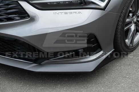 Replacement for 2023-Present Acura Integra DE4 Models | EOS Performance Package Front Bumper Lower Lip Splitter (ABS Plastic - Painted Glossy Black) in Saudi Arabia