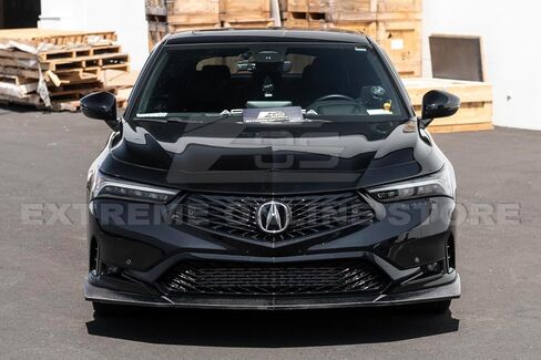 استبدال موديلات 2023-Present Acura Integra DE4 | مجموعة الأداء EOS، فاصل الشفة السفلية للمصد الأمامي (بلاستيك ABS - مطلي باللون الأسود اللامع) in Kuwait