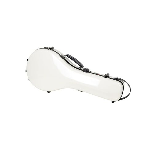 Crossrock Fiberglass Mandolin Case-Universal Designed for Both A and F Style, with Accessory Compartment, Backpack Straps, TSA Lock-Milky White (CRF2020MAFMW) in Kuwait