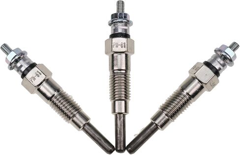 FridayParts 3PCS Glow Plug KB-15694-65510 KB-15694-65512 KB1569465510 KB1569465512 Compatible for Kubota Engine D600 D640 Cub Cadet Lawn Tractor 1772 1782 Replacement in Saudi Arabia