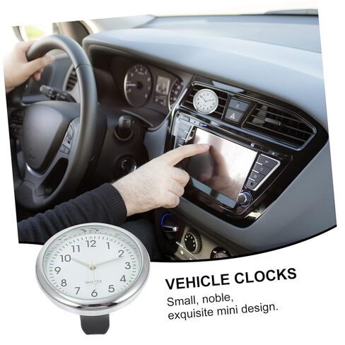 Dashboard Clock Adhesive Auto Vehicle Luminous for Cars SUV Home Office Stable Installation Accurate Display Decorative and Portable in Kuwait