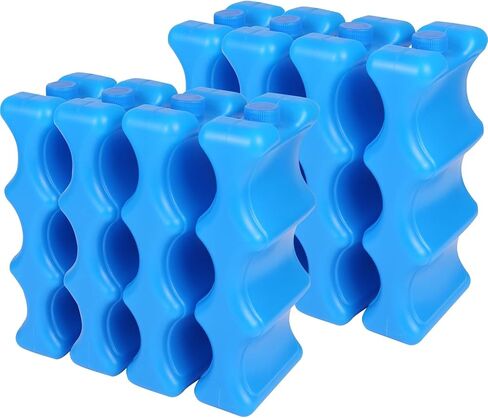 REDCAMP Bottle Ice Packs for Breast Milk, Reusable Ice Packs for Coolers, Insulated Contoured Freezer Pack, Bottle Ice Pack Long-Lasting Cooling for Breastmilk, Beer,Camping & Travel in Kuwait