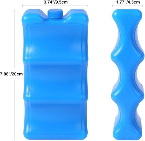 REDCAMP Bottle Ice Packs for Breast Milk, Reusable Ice Packs for Coolers, Insulated Contoured Freezer Pack, Bottle Ice Pack Long-Lasting Cooling for Breastmilk, Beer,Camping & Travel in Kuwait