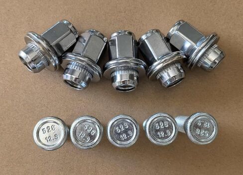 5PCS M14x1.5 16.3mm Knurl Wheel Studs Bolt 610-528 with Lug Nuts 611-277 Compatible with 1998-2024 Toyota Sequoia Landcruiser Tundra Lexus LX570 in Saudi Arabia