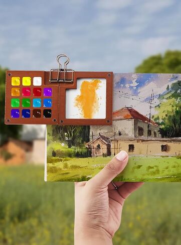 Mini Travel Watercolor Paint Set Portable Watercolor Kit tobios kits watercolor set for Artists and Beginners in Saudi Arabia