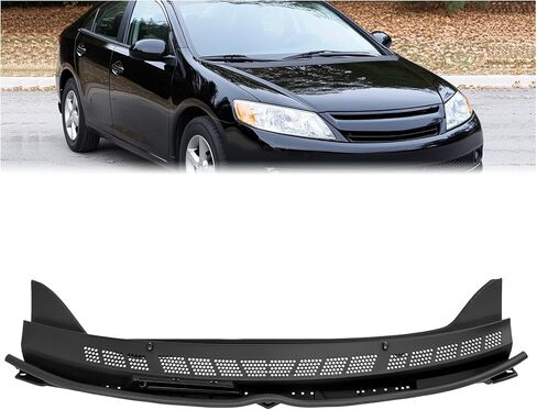 Windshield Wiper Cowl Panel Compatible with 2006-2011 Honda Civic Excluded Si, Replacement for 74200SNAA00 Air Inlet Window Cover Cowl Top Front Center Textured Black Plastic PP in Saudi Arabia
