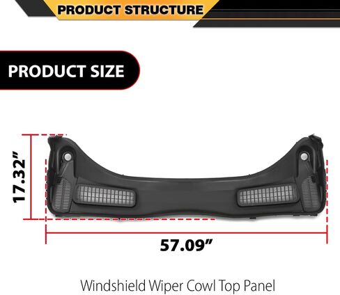 Windshield Wiper Cowl Top Panel Compatible with Ford Escape 2013-2019 CJ5Z78022A68A, CJ5Z-78022A68-A in Saudi Arabia