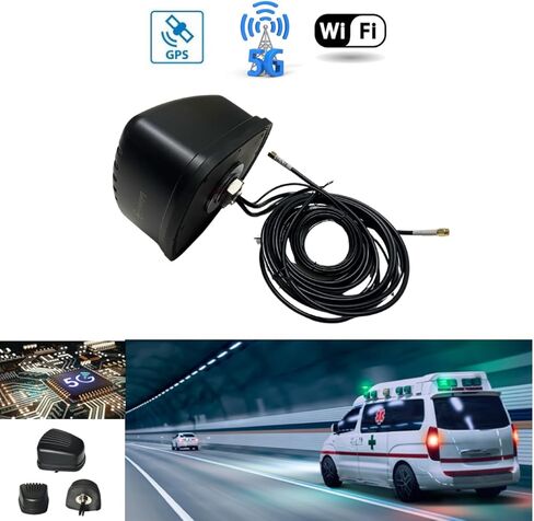 هوائي CompuPort 5in1 DQX أوتوماتيكي مثبت على المسمار LTE/4G/WiFi/GPS/GLONASS/2.4/5 جيجا هرتز MIMO للنقل in Saudi Arabia