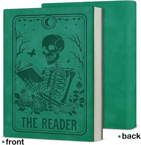 The Reader Tarot Journal Notebook - Book Lover Gifts for Women Men Friends - Bookworm Gifts - Gothic Goth Skull 160 Pages Writing Notebook in Saudi Arabia