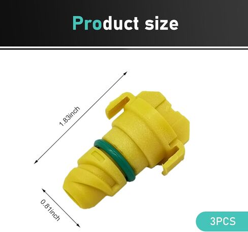 3 PCS Plastic Oil Drain Plug, Leak-proof Engine Oil Pan Drain Screw with Rubber Ring, Replace for OEM #KX6Z6730B, Compatible with Ford F150 Edge Navigator (Yellow) in Saudi Arabia