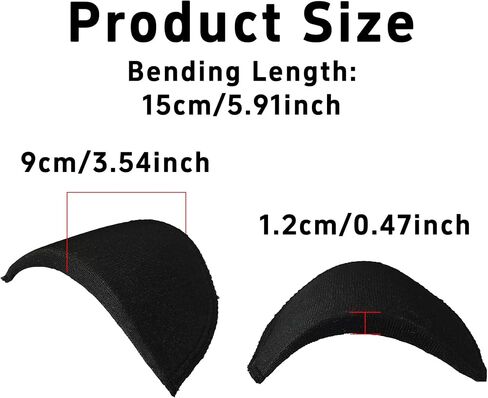 8 أزواج من وسادات الكتف الإسفنجية القابلة للتنفس من بيسون للنساء والرجال، بدلة، معطف، إكسسوارات خياطة السترة (أبيض) in Kuwait