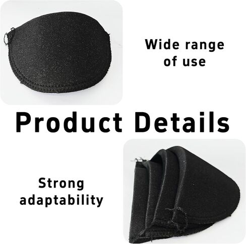 8 أزواج من وسادات الكتف الإسفنجية القابلة للتنفس من بيسون للنساء والرجال، بدلة، معطف، إكسسوارات خياطة السترة (أبيض) in Kuwait