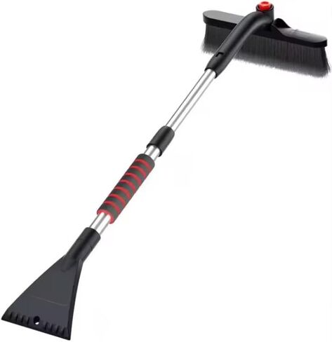 Extendable Snow Brush for Car with Ice Scrapers for Car Windshield, 180° Rotating Head, Foam Grip Handle, 3-in-1 Winter Car Tool, Snow Brush for Car, Ice Scraper for Car, Winter Essentials in Saudi Arabia