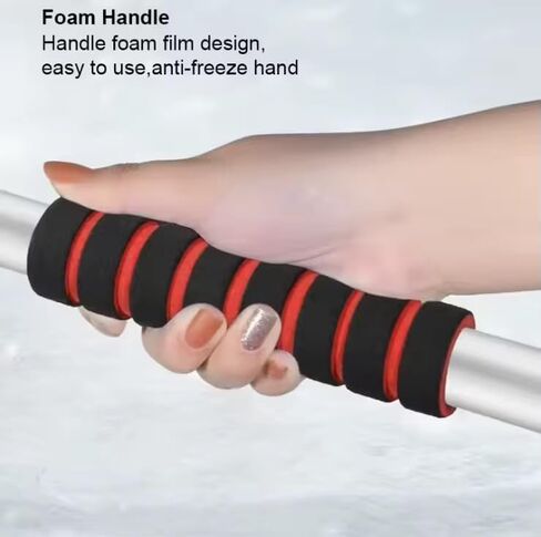 Extendable Snow Brush for Car with Ice Scrapers for Car Windshield, 180° Rotating Head, Foam Grip Handle, 3-in-1 Winter Car Tool, Snow Brush for Car, Ice Scraper for Car, Winter Essentials in Saudi Arabia