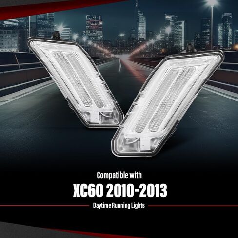 مصباح LED للضباب الأمامي من CHEDA متوافق مع فولفو XC60 2010-2013 31290873، 31290874 أبيض in Kuwait