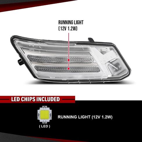 مصباح LED للضباب الأمامي من CHEDA متوافق مع فولفو XC60 2010-2013 31290873، 31290874 أبيض in Kuwait