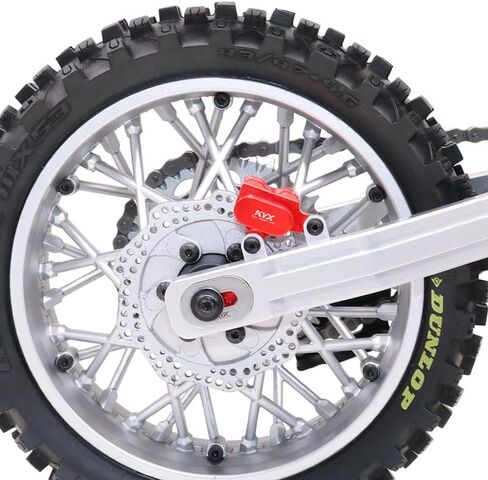 KYX سباق الألومنيوم الخلفي قرص فرامل الفرجار ترقيات أجزاء الملحقات ل 1/4 RC دراجة نارية Losi Pro Moto-MX in Kuwait