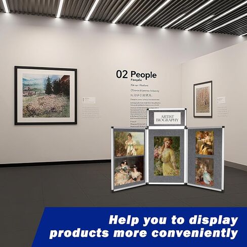 3 Panel Trade Show Presentation Board,Poster Board with Storage Bag Large Tabletop Display Board Folding Art Panel Display for School,Vendor Events,Science Fair Exhibitions (B) in Saudi Arabia