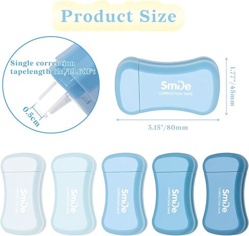 Temiary 10 Pcs Mini White Correction Tape, Smooth Pull Out Tapes, Easy to Use Aesthetic Applicator Set Back to School Office Supplies for Instant Corrections (Purple) in Saudi Arabia
