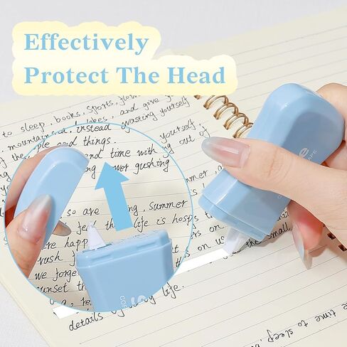 Temiary 10 Pcs Mini White Correction Tape, Smooth Pull Out Tapes, Easy to Use Aesthetic Applicator Set Back to School Office Supplies for Instant Corrections (Purple) in Saudi Arabia