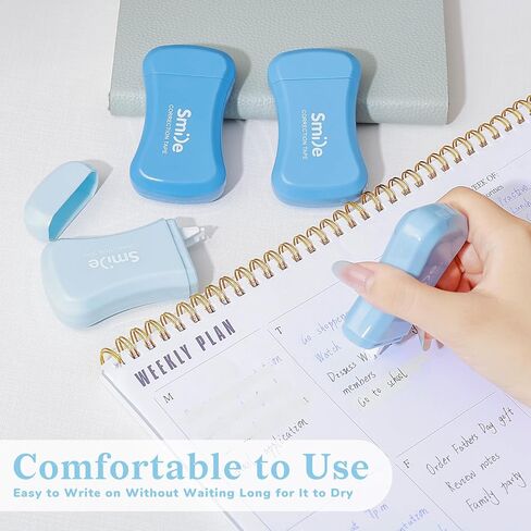 Temiary 10 Pcs Mini White Correction Tape, Smooth Pull Out Tapes, Easy to Use Aesthetic Applicator Set Back to School Office Supplies for Instant Corrections (Purple) in Saudi Arabia