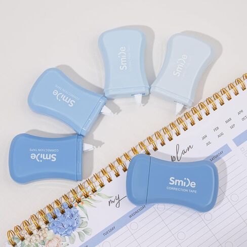 Temiary 10 Pcs Mini White Correction Tape, Smooth Pull Out Tapes, Easy to Use Aesthetic Applicator Set Back to School Office Supplies for Instant Corrections (Purple) in Saudi Arabia