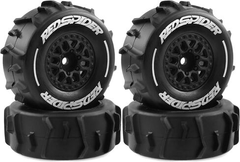 OD:2.56 بوصة RC 1/14 RC إطارات مطاطية قصيرة المدى 12 مم سداسية لترقيات سيارة RC بمقياس 1/14 مثل ARRMA Mojave GROM (أبيض) in Saudi Arabia