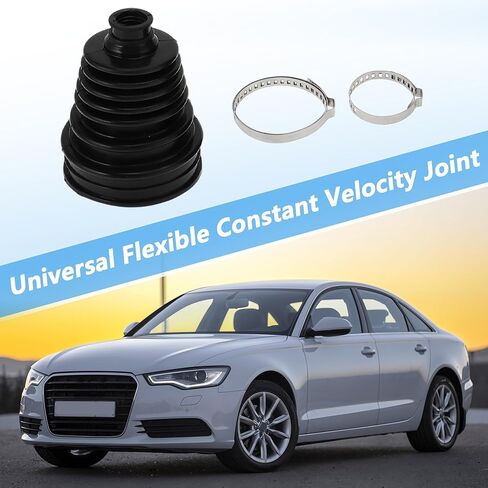 ACROPIX 2pcs CV Joint Boot with 4pcs Stainless Steel Clips 1pcs CV Boot Expander Tool 6pcs Nylon Cable Ties, Universal Tie Rod Boots for Joint Dustproof and Waterproof in Saudi Arabia