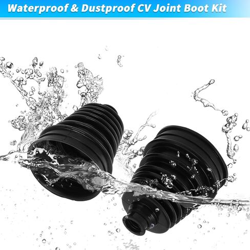 ACROPIX 2pcs CV Joint Boot with 4pcs Stainless Steel Clips 1pcs CV Boot Expander Tool 6pcs Nylon Cable Ties, Universal Tie Rod Boots for Joint Dustproof and Waterproof in Saudi Arabia