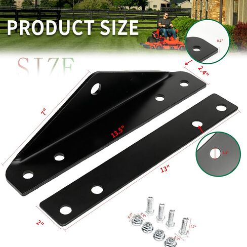 طقم وصلة ربط Zero Turn يناسب Gravely ZT HD 44/48/52/60 Compact-PRO PRO-Turn Z PRO-Turn ZX ومجموعة وصلة مقطورة شديدة التحمل لنماذج Ariens Zenith، هيكل فولاذي متين، المرجع. رقم 79108500 in Kuwait