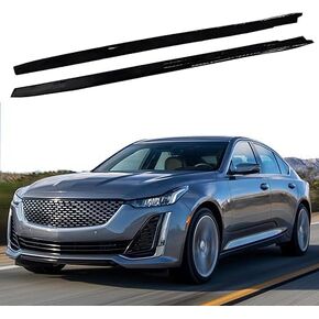 Compatible with Cadillac CT5 2020-2025 Glossy Black Side Skirt Body Kit Spoiler Lip Trim in Saudi Arabia