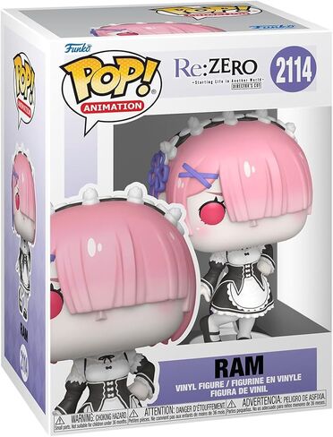 Funko Pop! Animation: Re: Zero - Ram - Collectable Vinyl Figure - Gift Idea - Official Merchandise - Toys for Kids & Adults - Anime Fans - Model Figure for Collectors and Display in Saudi Arabia