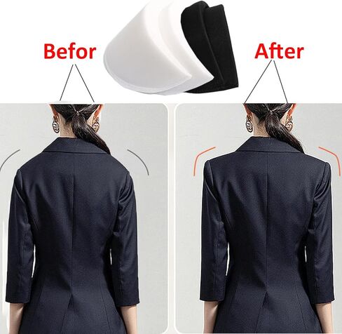 SZMUHLNY 2 Pairs Shoulder Pads Thickness 0.78in/2 CM Sewing Foam Pads Set-in Sponge Shoulder Pads for Womens Clothing Shoulder Enhancer for Men Blazer Suit Coat Jacket Dress Clothes Sewing Accessories in Saudi Arabia
