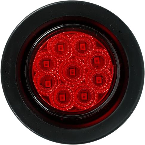 10 قطع 2.5 بوصة مستديرة حمراء للمقطورة LED مجموعة مصابيح إزالة العلامات الجانبية IP67 مقاومة للماء 13 LED مع الحلقات و2 أسلاك التوصيل المصنوعة لشاحنة 12 فولت مقطورة RV Van Boat in Kuwait